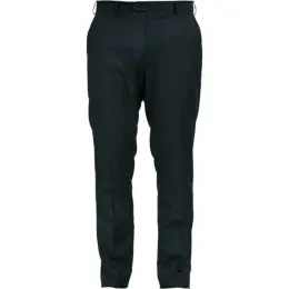 Mens Slim Fit Flat Front Pants Navy Front